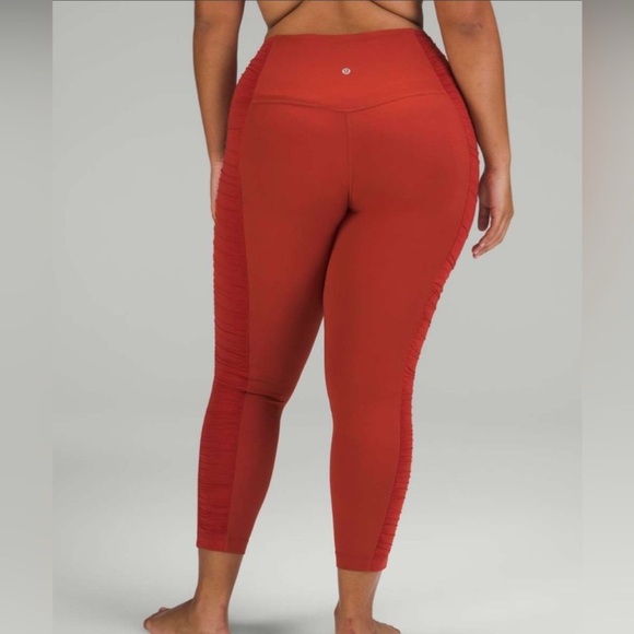 Lululemon Athletica Align High Rise Legging Pant Ruched Cayenne Size 6 - Picture 1 of 4